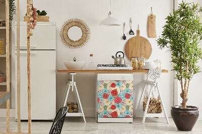 Vaatwasser magneet Bloemenpatroon