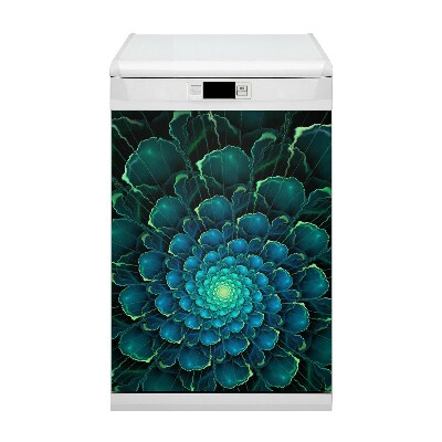 Vaatwasser Panel Cover Groene bloem