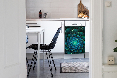 Vaatwasser Panel Cover Groene bloem