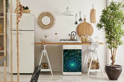 Vaatwasser Panel Cover Groene bloem