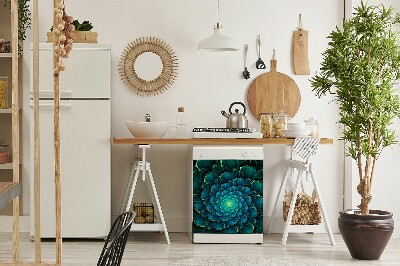 Vaatwasser Panel Cover Groene bloem