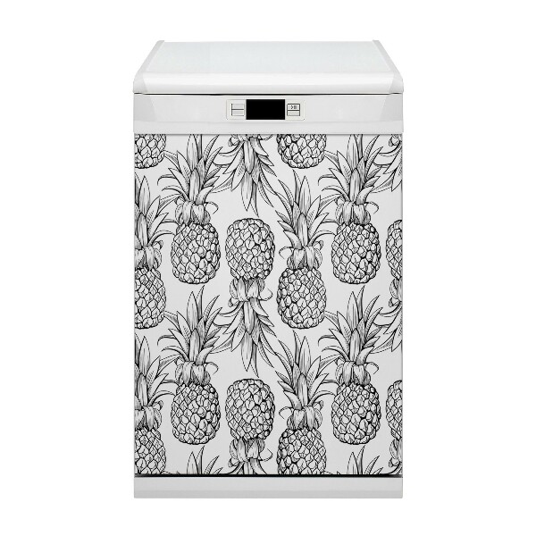 Magnetische Vaatwasser Deur Cover Ananas