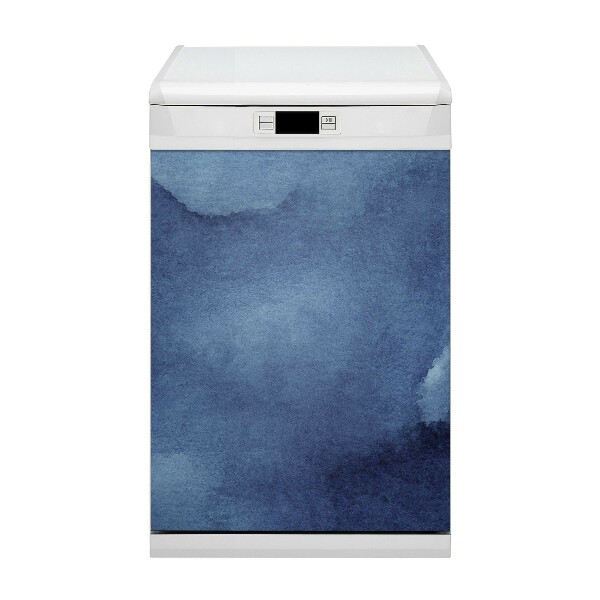 Magnetische Vaatwasser Deur Cover Blauwe abstractie