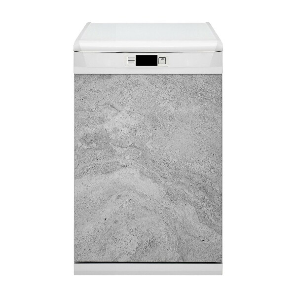 Magnetische Vaatwasser Deur Cover Concreet