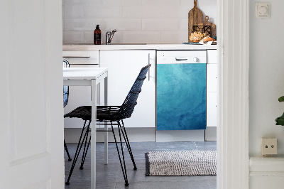 Decoratieve vaatwassermagneet Blauwe golven