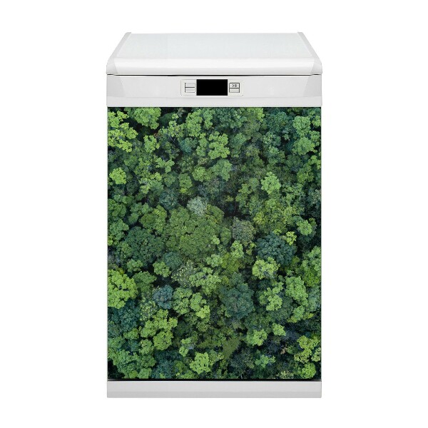 Magnetische Vaatwasser Deur Cover Bosaanzicht van bovenaf