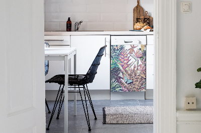 Decoratieve vaatwassermagneet Bloemen en vlinders