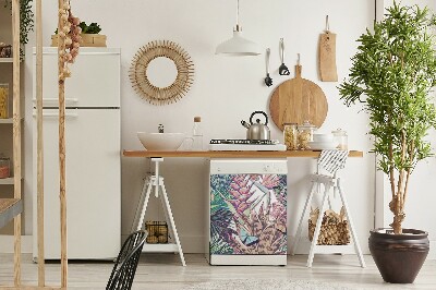 Decoratieve vaatwassermagneet Bloemen en vlinders