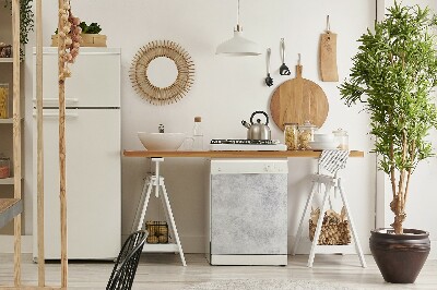 Vaatwasser magneet Wit textuur beton