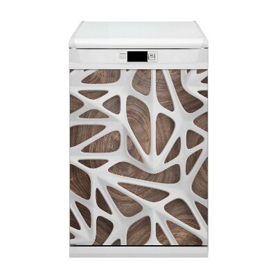 Vaatwasser Panel Cover Houten abstractie