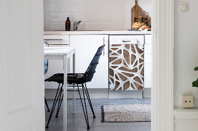 Vaatwasser Panel Cover Houten abstractie