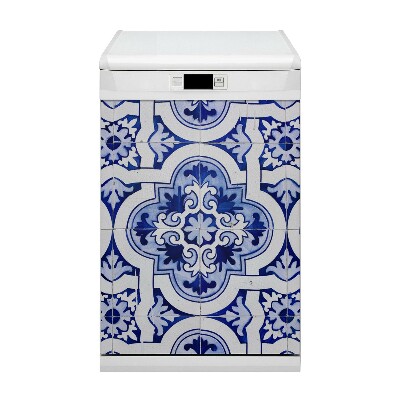 Vaatwasser Panel Cover Blauwe tegels
