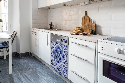 Vaatwasser Panel Cover Blauwe tegels