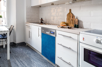 Vaatwasser Panel Cover Blauwe achtergrond