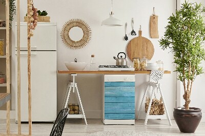 Vaatwasser Panel Cover Blauwe planken