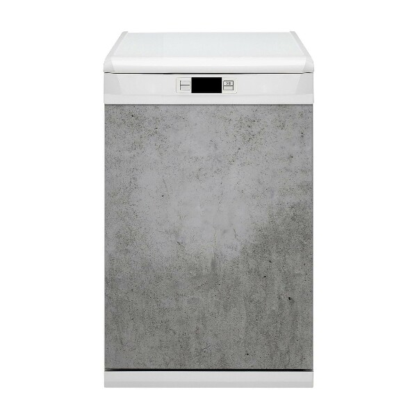 Decoratieve vaatwassermagneet Grijs motief beton