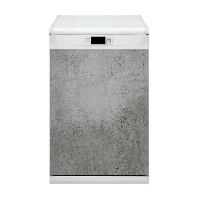 Decoratieve vaatwassermagneet Grijs motief beton