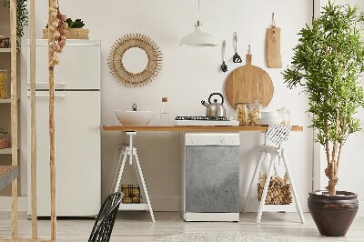Decoratieve vaatwassermagneet Grijs motief beton