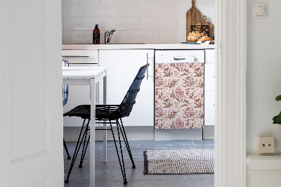 Vaatwasser magneet Roze peonies