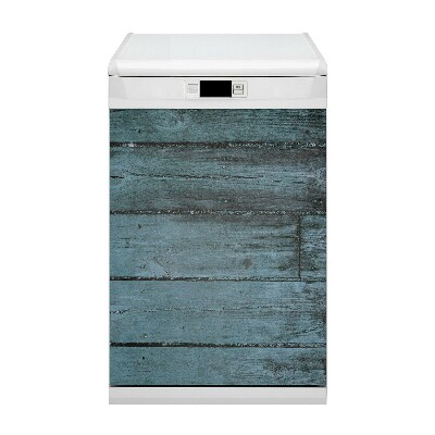 Vaatwasser magneet Blauwe planken