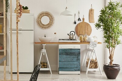 Vaatwasser magneet Blauwe planken