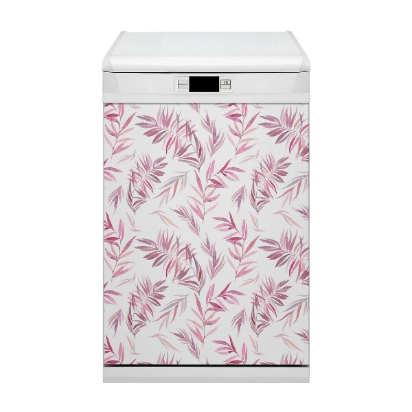 Vaatwasser magneet Roze bladeren