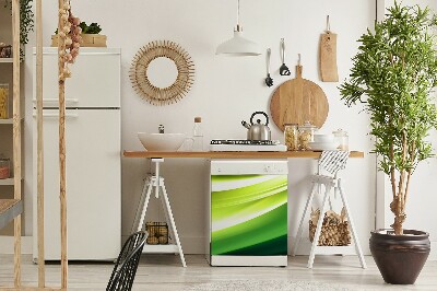 Magnetische Vaatwasser Panel Skin Cover Groene textuur