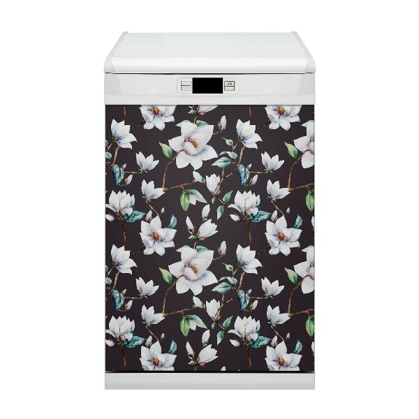Vaatwasser Panel Cover Geschilderde bloemen