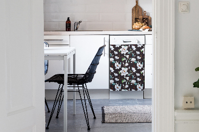 Vaatwasser Panel Cover Geschilderde bloemen