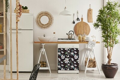 Vaatwasser Panel Cover Geschilderde bloemen