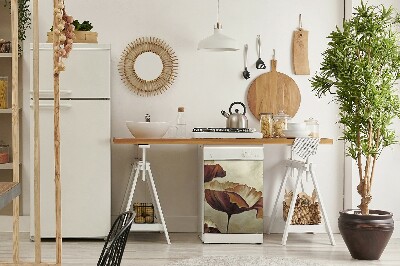 Decoratieve vaatwassermagneet Grote papavers schilderen