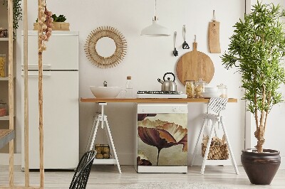 Decoratieve vaatwassermagneet Grote papavers schilderen