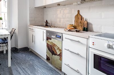 Decoratieve vaatwassermagneet Grote papavers schilderen