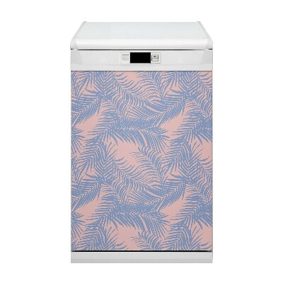 Magnetische Vaatwasser Deur Cover Blauwe bladeren