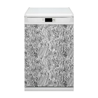Magnetische Vaatwasser Panel Skin Cover Houtimitatie