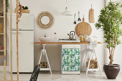 Magnetische Vaatwasser Deur Cover Groene cactussen