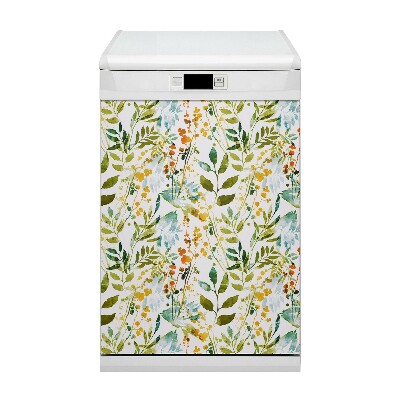 Magnetische Vaatwasser Deur Cover Boho -bloemen