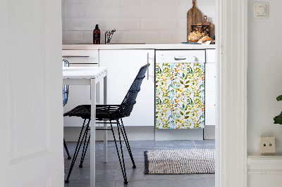 Magnetische Vaatwasser Deur Cover Boho -bloemen