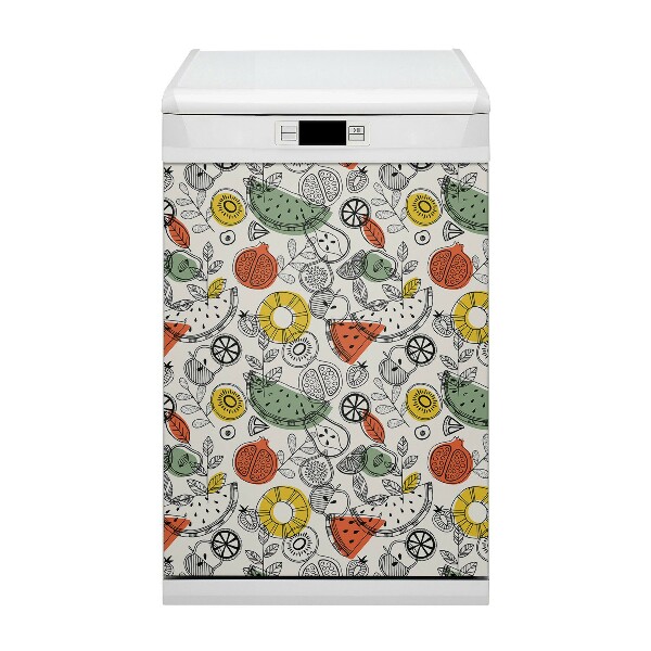 Magnetische Vaatwasser Deur Cover Fruitcontouren