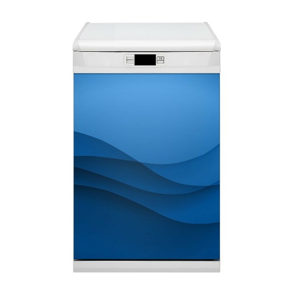 Decoratieve vaatwassermagneet Blauwe kruising