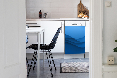 Decoratieve vaatwassermagneet Blauwe kruising