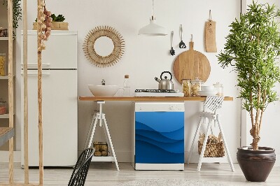 Decoratieve vaatwassermagneet Blauwe kruising