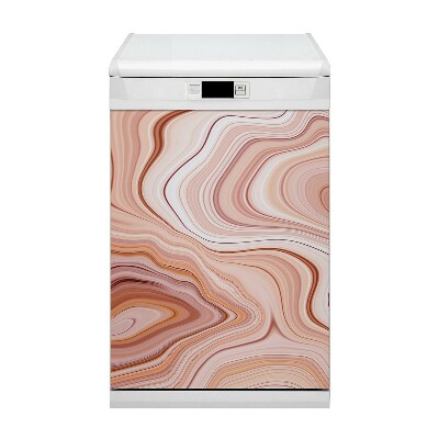 Magnetische Vaatwasser Panel Skin Cover ECRU -abstractie