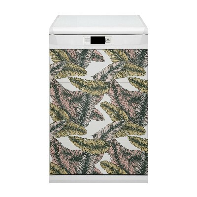 Vaatwasser Panel Cover Bananen bladeren