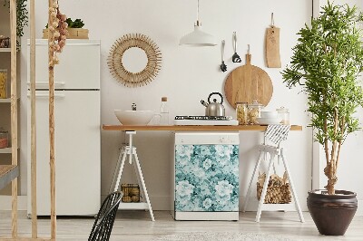 Vaatwasser magneet Blauwe bloemen