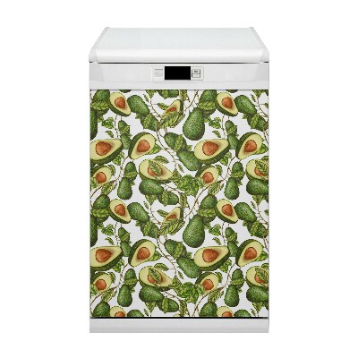 Magnetische Vaatwasser Panel Skin Cover Avocado