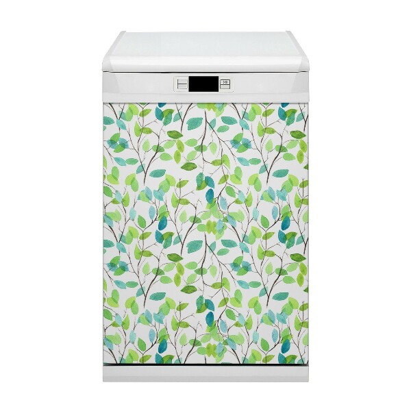 Magnetische Vaatwasser Deur Cover Groene takken