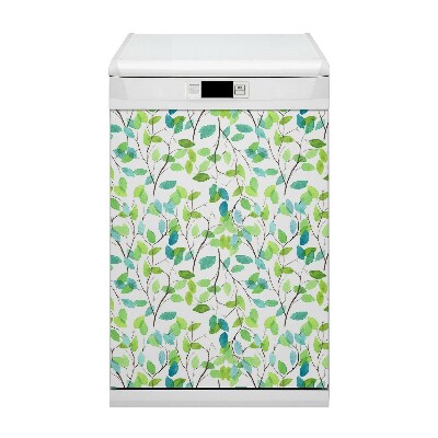 Magnetische Vaatwasser Deur Cover Groene takken