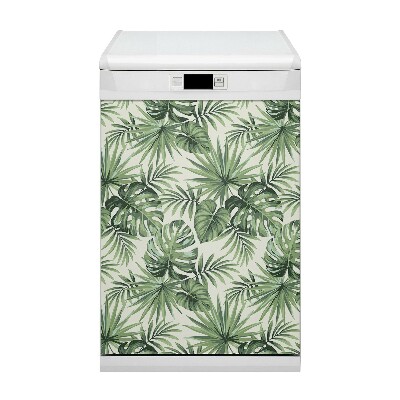 Magnetische Vaatwasser Panel Skin Cover Tropisch patroon