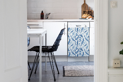 Vaatwasser Panel Cover Blauwe varens